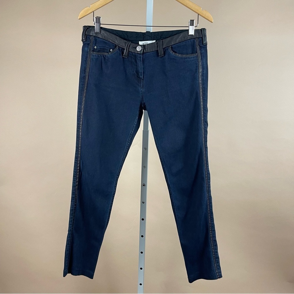 Isabel Marant Navy Skinny Jeans with Black Trim